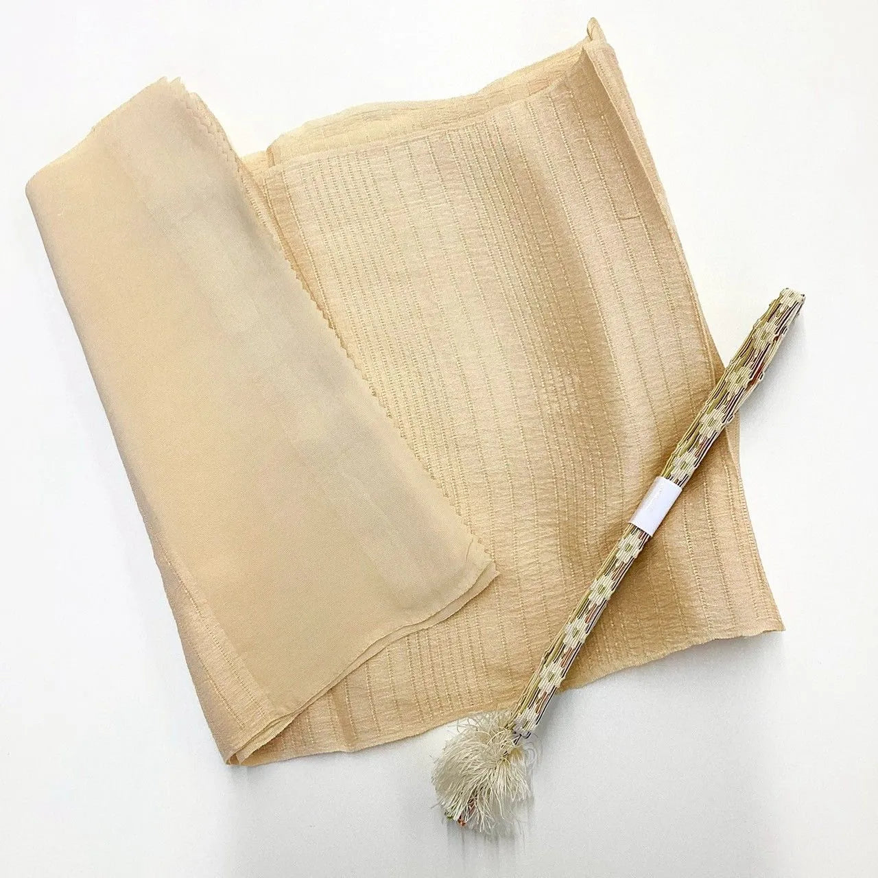 7882# Japanese Kimono Accessory Summer Obiage and Obijime 2-piece Set Silk