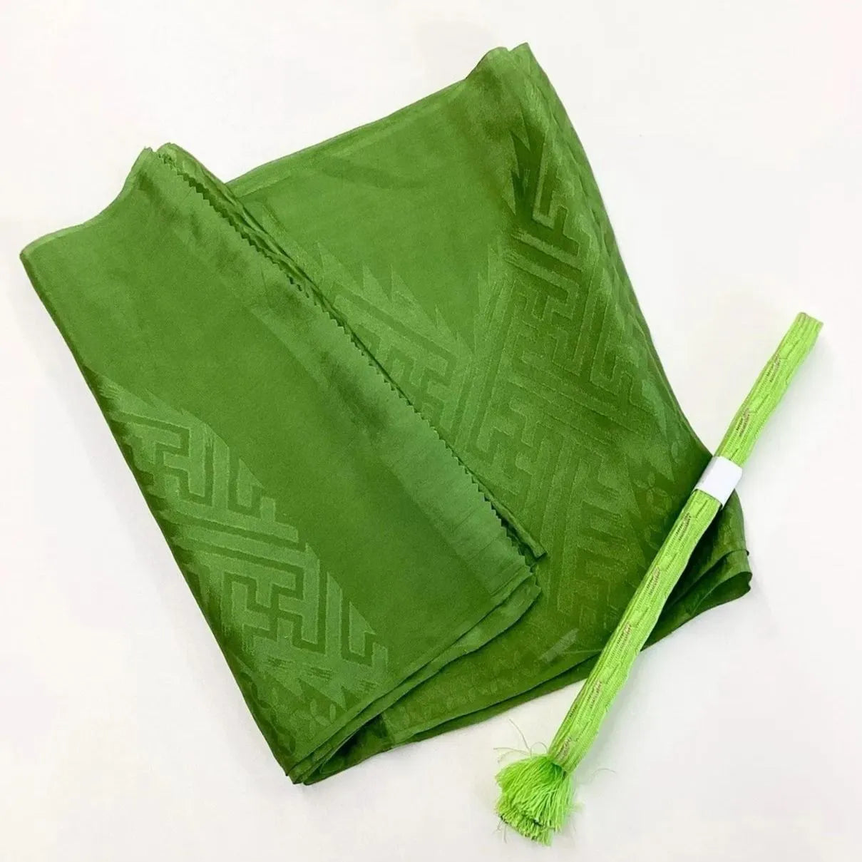 7856# Japanese Kimono Accessory Vintage Obiage and Obijime 2-piece Set Silk