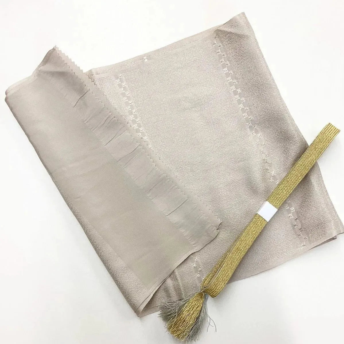 7869# Japanese Kimono Accessory Vintage Obiage and Obijime 2-piece Set Silk