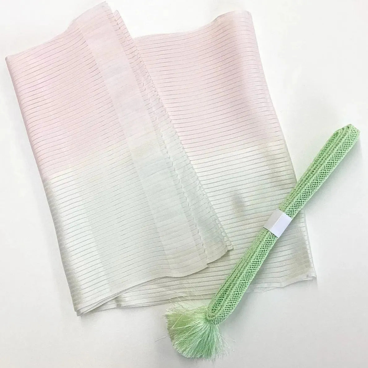 7872# Japanese Kimono Accessory Summer Obiage and Obijime 2-piece Set Silk