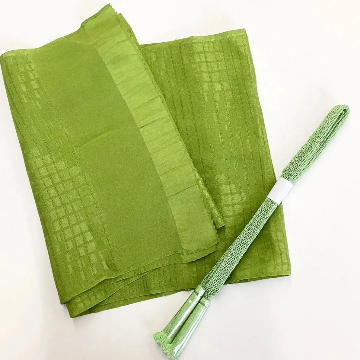7875# Japanese Kimono Accessory Summer Obiage and Obijime 2-piece Set Silk