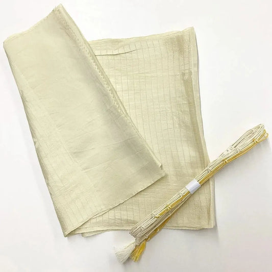 7877# Japanese Kimono Accessory Summer Obiage and Obijime 2-piece Set Silk