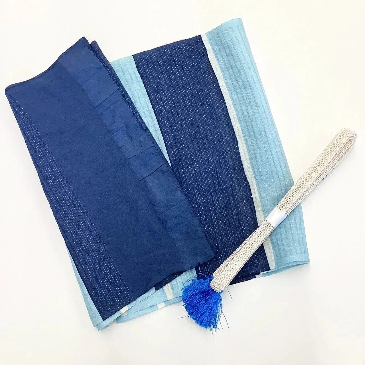 7878# Japanese Kimono Accessory Summer Obiage and Obijime 2-piece Set Silk