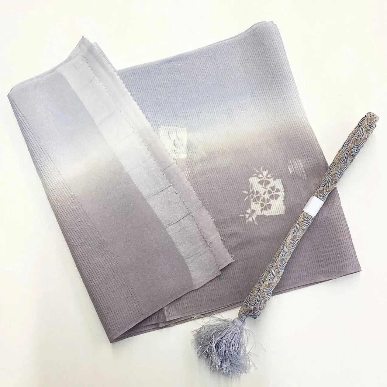 7880# Japanese Kimono Accessory Summer Obiage and Obijime 2-piece Set Silk