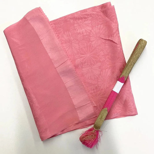 7889# Japanese Kimono Accessory Vintage Obiage and Obijime 2-piece Set Silk