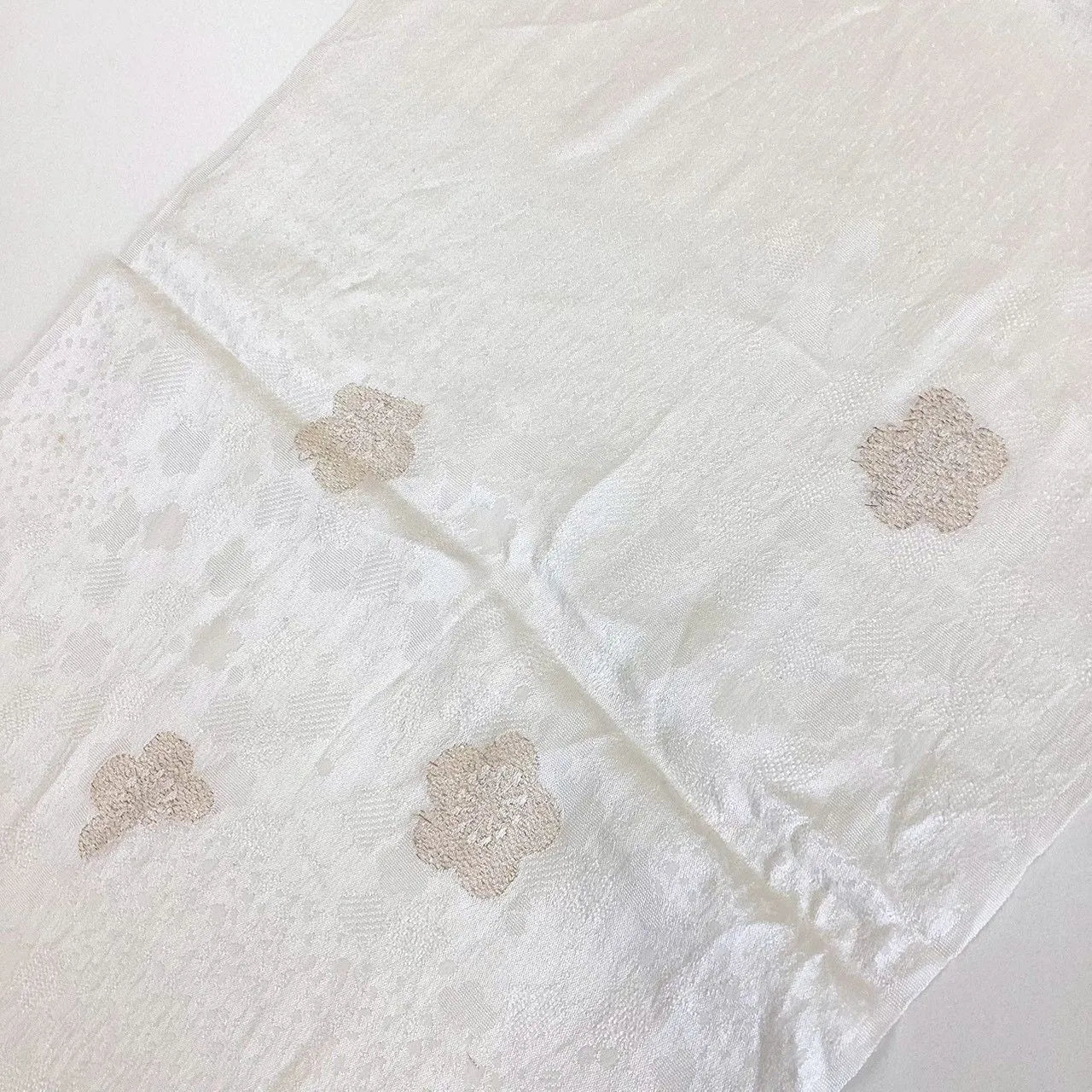 7891# Japanese Kimono Accessory Vintage Obiage and Obijime 2-piece Set Silk