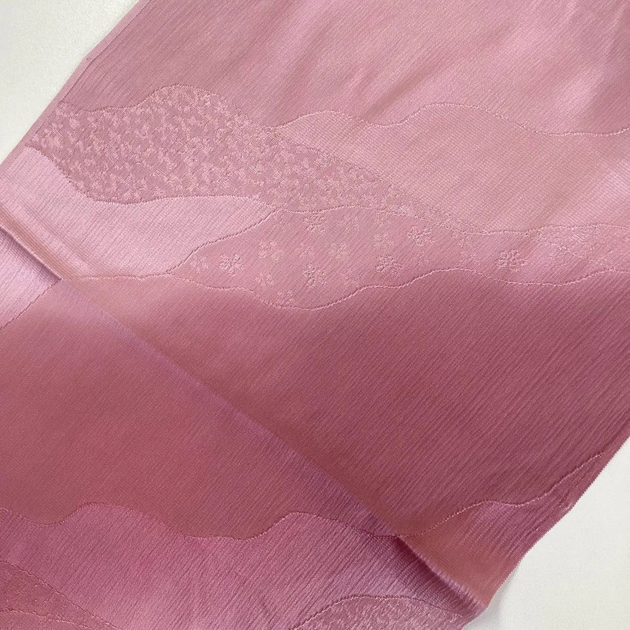 7896# Japanese Kimono Accessory Vintage Obiage and Obijime 2-piece Set Silk