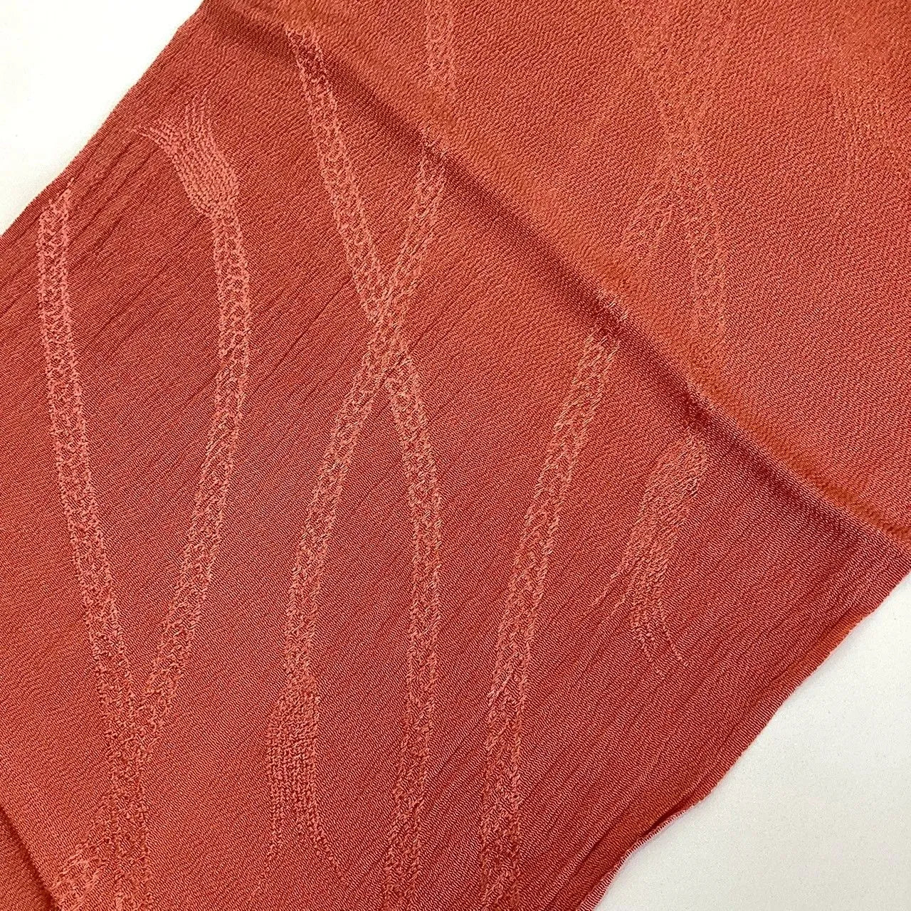 7915# Japanese Kimono Accessory Vintage Obiage and Obijime 2-piece Set Silk