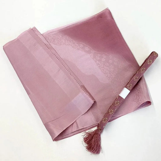 7896# Japanese Kimono Accessory Vintage Obiage and Obijime 2-piece Set Silk