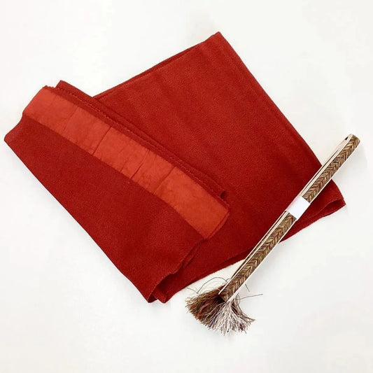 7897# Japanese Kimono Accessory Vintage Obiage and Obijime 2-piece Set Silk