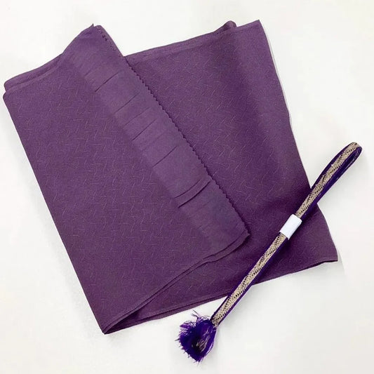 7899# Japanese Kimono Accessory Vintage Obiage and Obijime 2-piece Set Silk