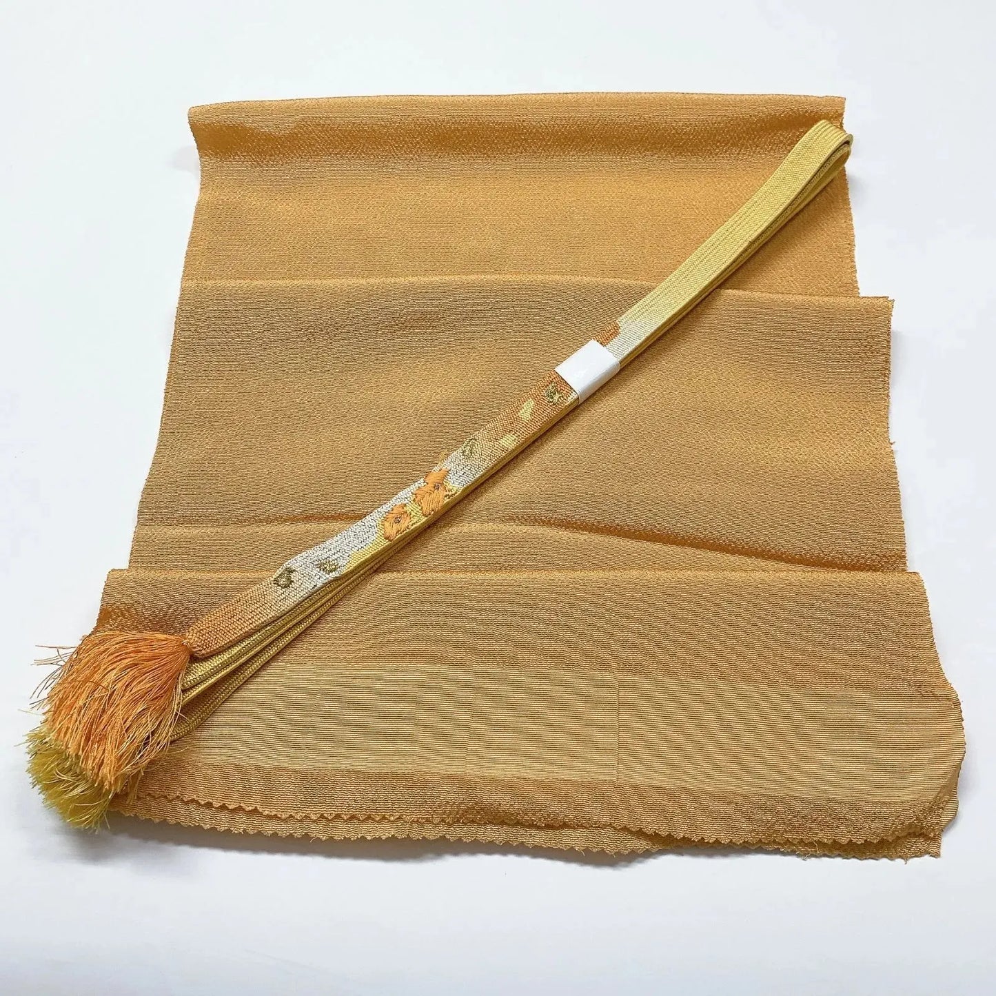7925# Japanese Kimono Accessory Vintage Obiage and Obijime 2-piece Set Silk