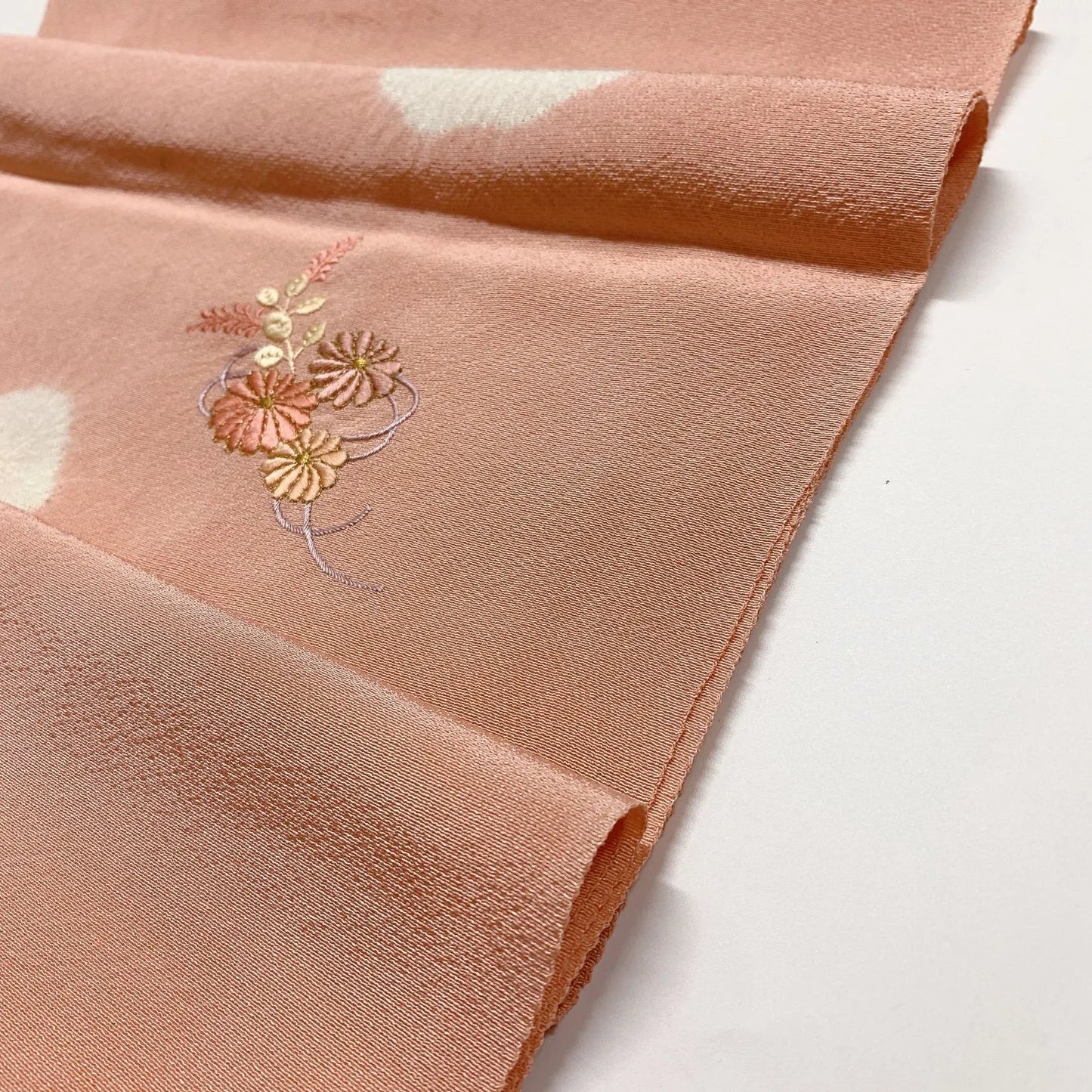 7936# Japanese Kimono Accessory Vintage Obiage and Obijime 2-piece Set Silk