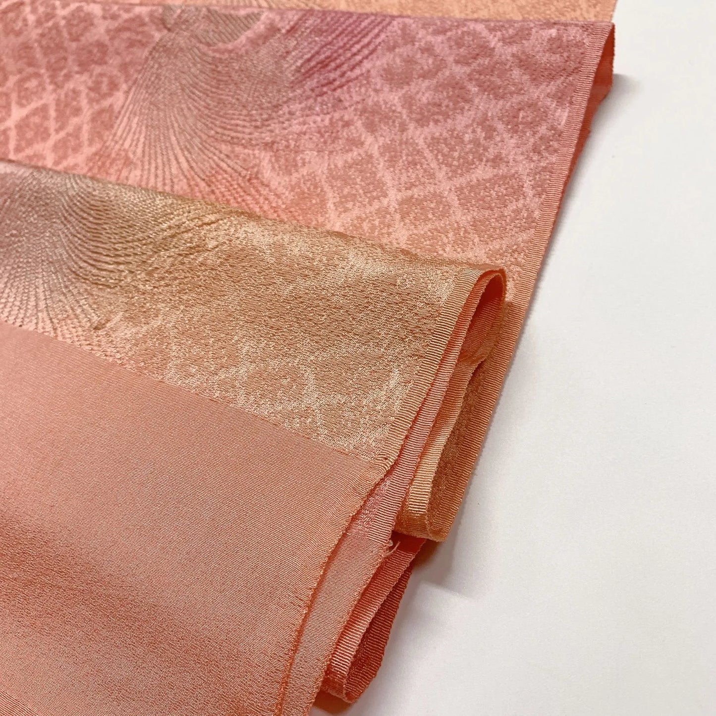 7939# Japanese Kimono Accessory Vintage Obiage and Obijime 2-piece Set Silk