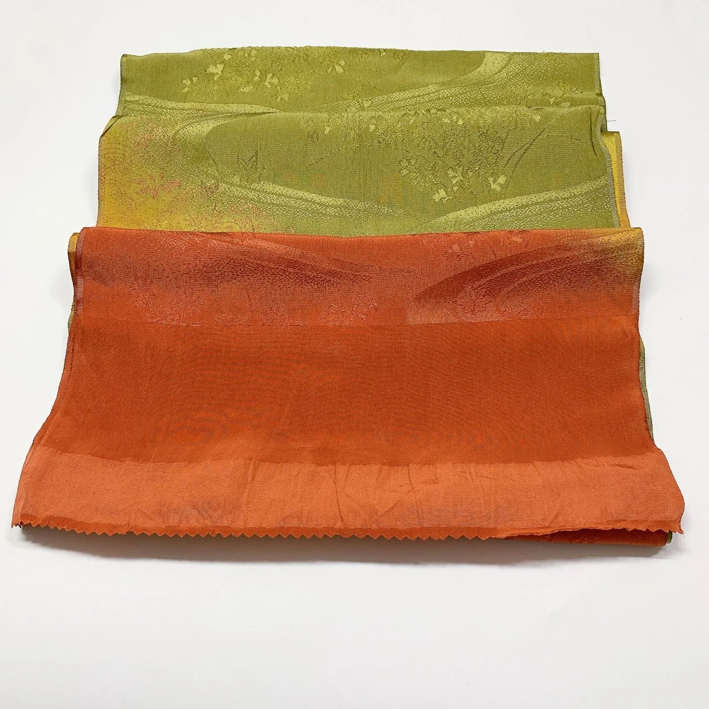 7940# Japanese Kimono Accessory Vintage Obiage and Obijime 2-piece Set Silk