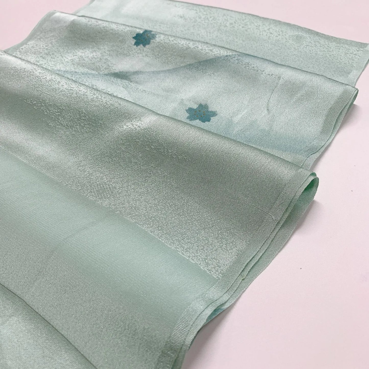 7941# Japanese Kimono Accessory Vintage Obiage and Obijime 2-piece Set Silk