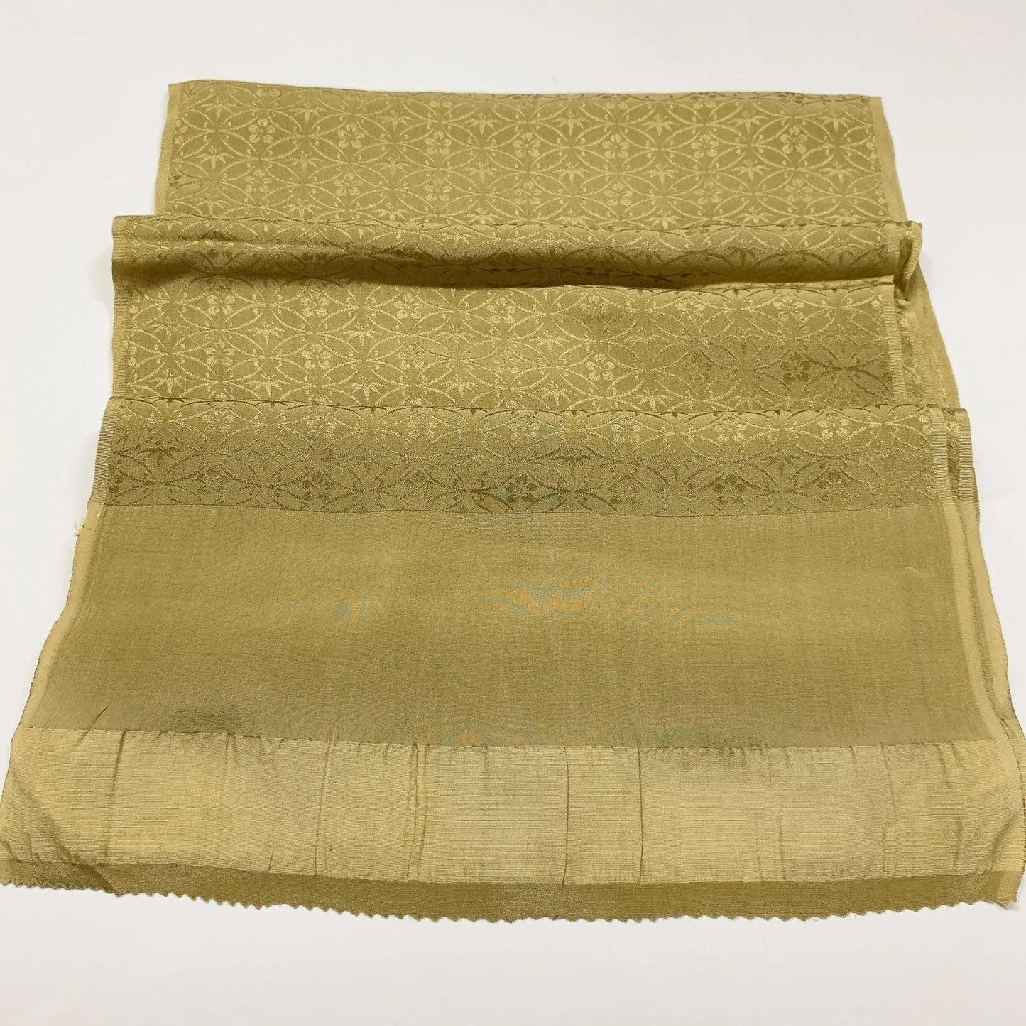 7946# Japanese Kimono Accessory Vintage Obiage and Obijime 2-piece Set Silk