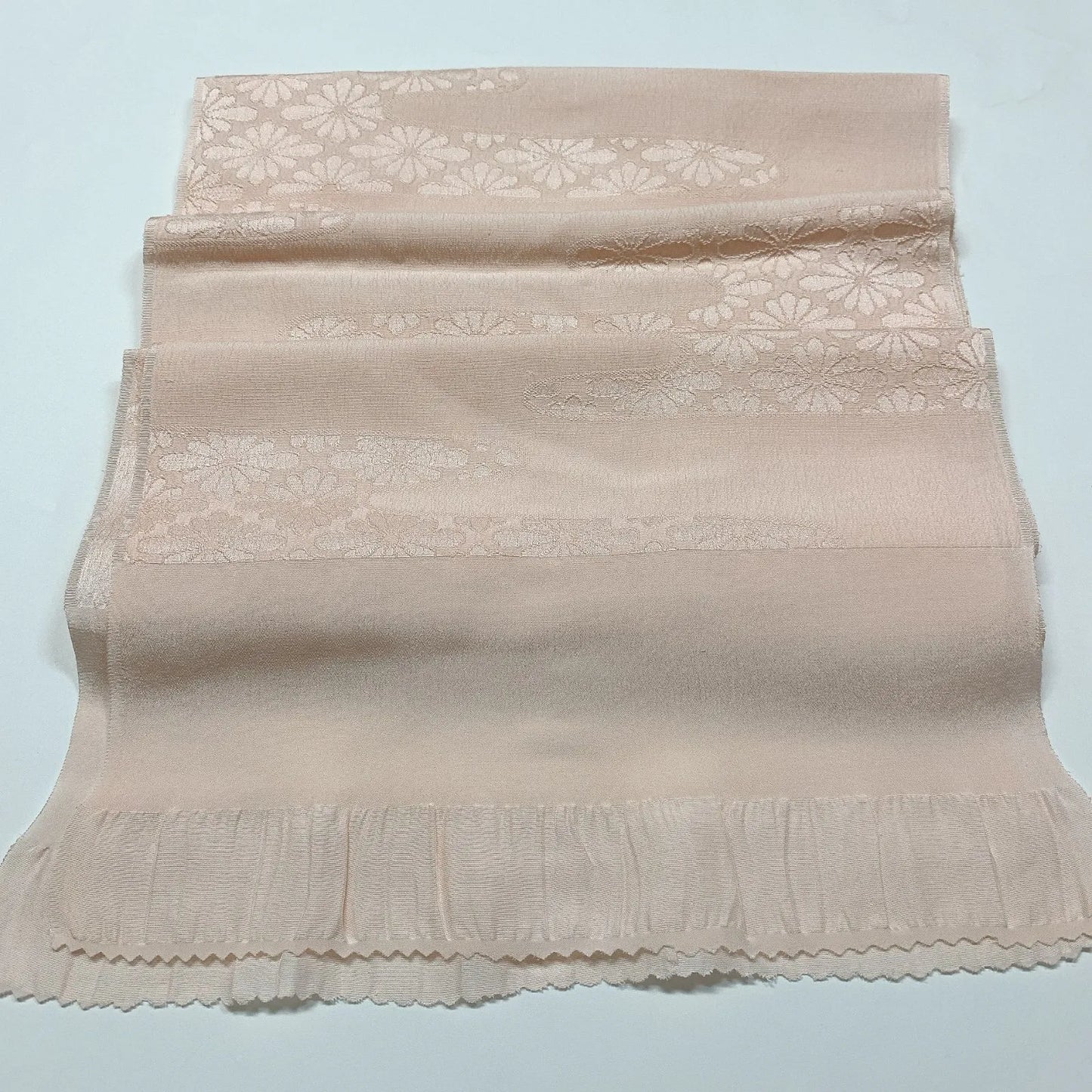 7952# Japanese Kimono Accessory Vintage Obiage and Obijime 2-piece Set Silk