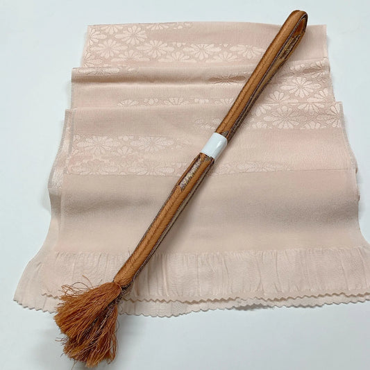 7952# Japanese Kimono Accessory Vintage Obiage and Obijime 2-piece Set Silk