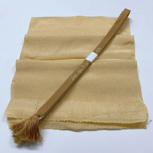 7958# Japanese Kimono Accessory Vintage Obiage and Obijime 2-piece Set Silk