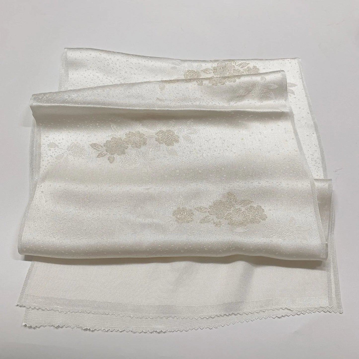 7963# Japanese Kimono Accessory Vintage Obiage and Obijime 2-piece Set Silk