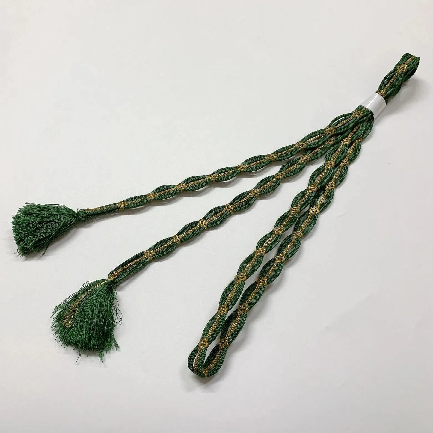 7930# Japanese Kimono Accessory Vintage Obiage and Obijime 2-piece Set Silk