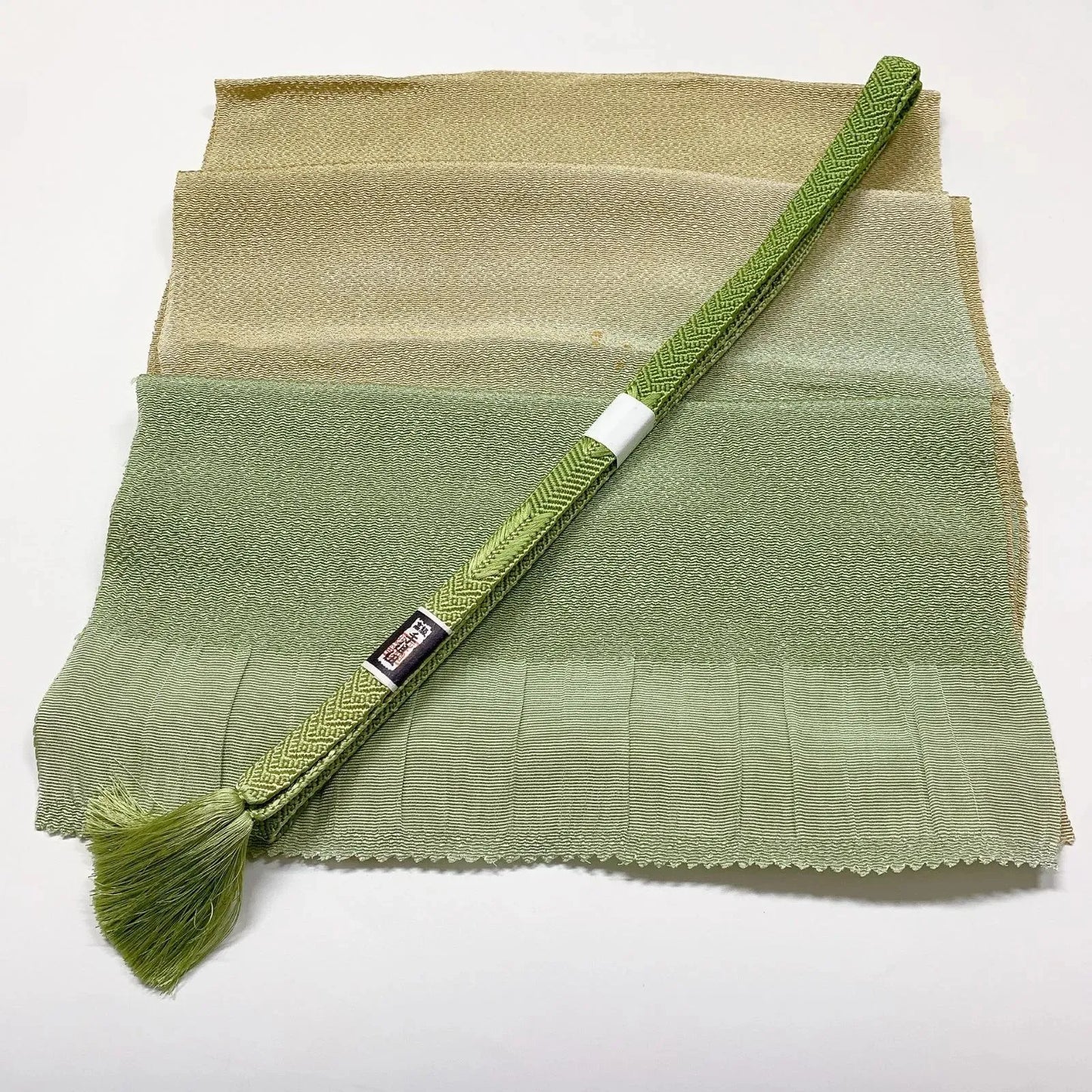 7934# Japanese Kimono Accessory Vintage Obiage and Obijime 2-piece Set Silk