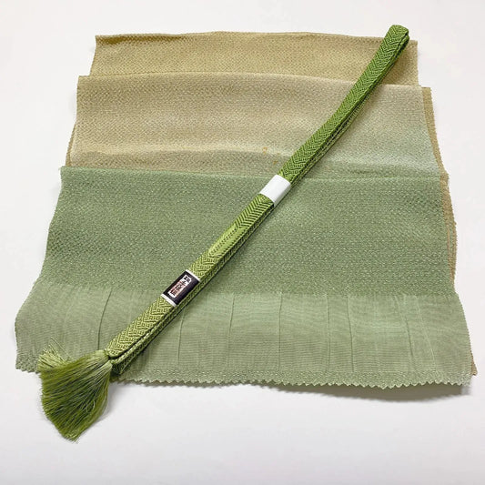 7934# Japanese Kimono Accessory Vintage Obiage and Obijime 2-piece Set Silk