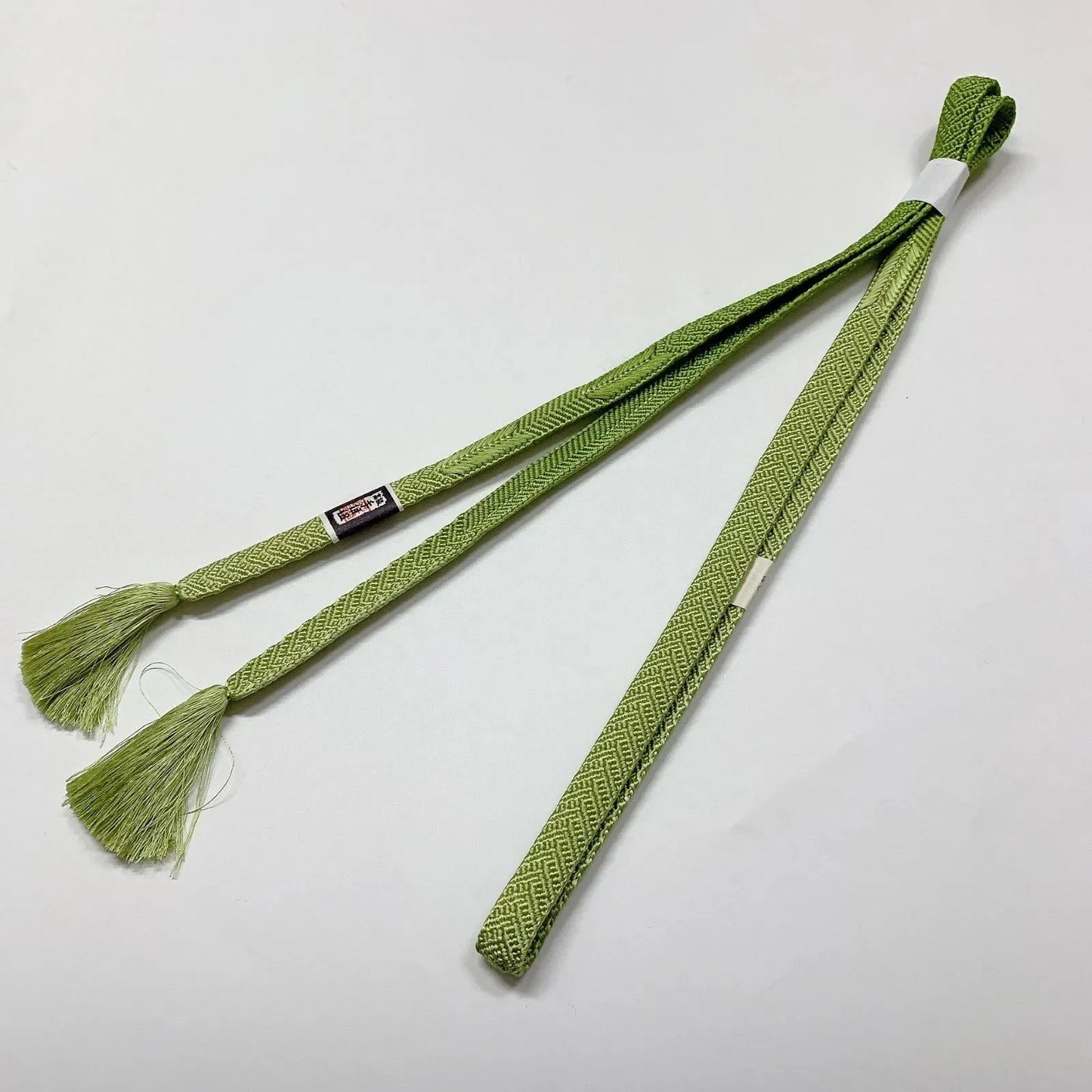 7934# Japanese Kimono Accessory Vintage Obiage and Obijime 2-piece Set Silk