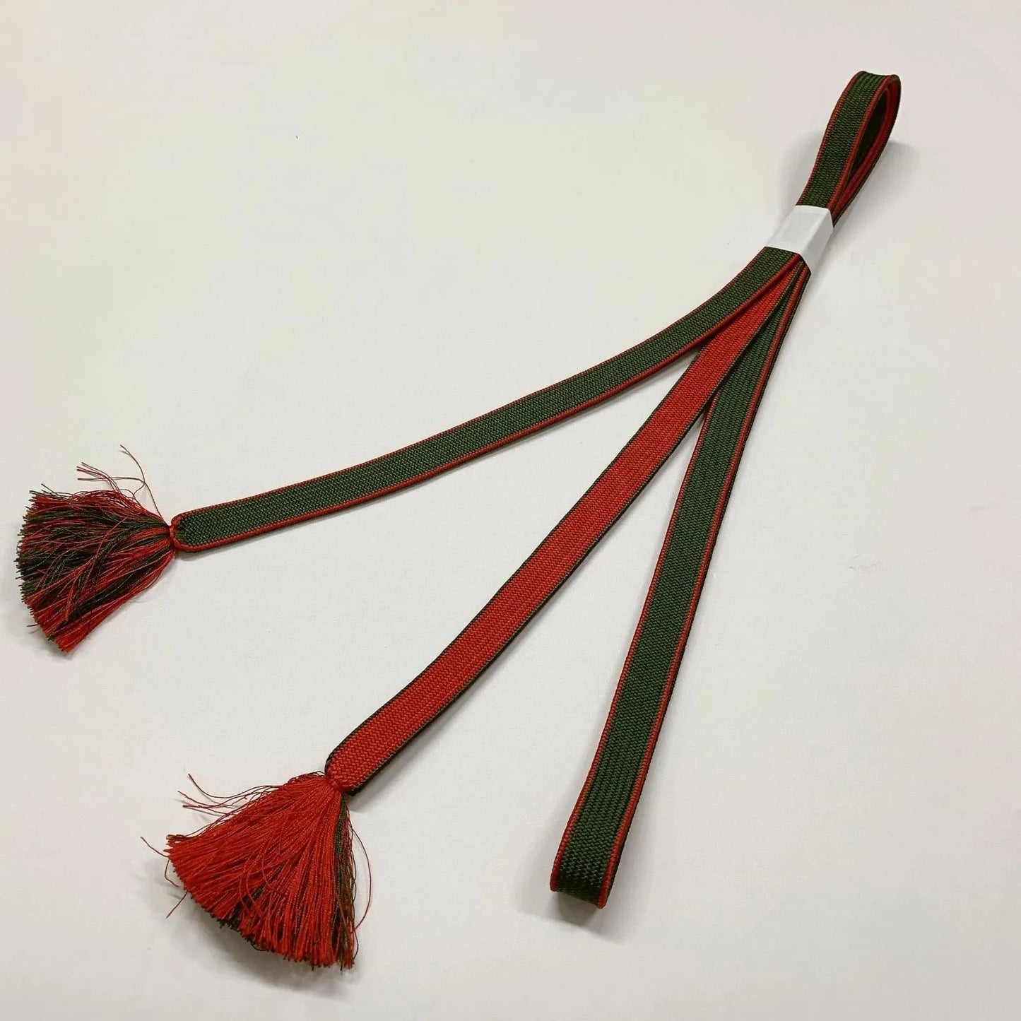 7947# Japanese Kimono Accessory Vintage Obiage and Obijime 2-piece Set Silk