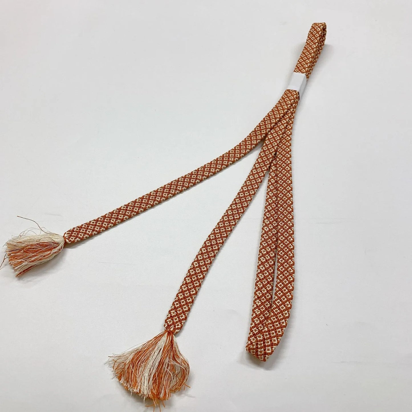 7979# Japanese Kimono Accessory Vintage Obiage and Obijime 2-piece Set Silk