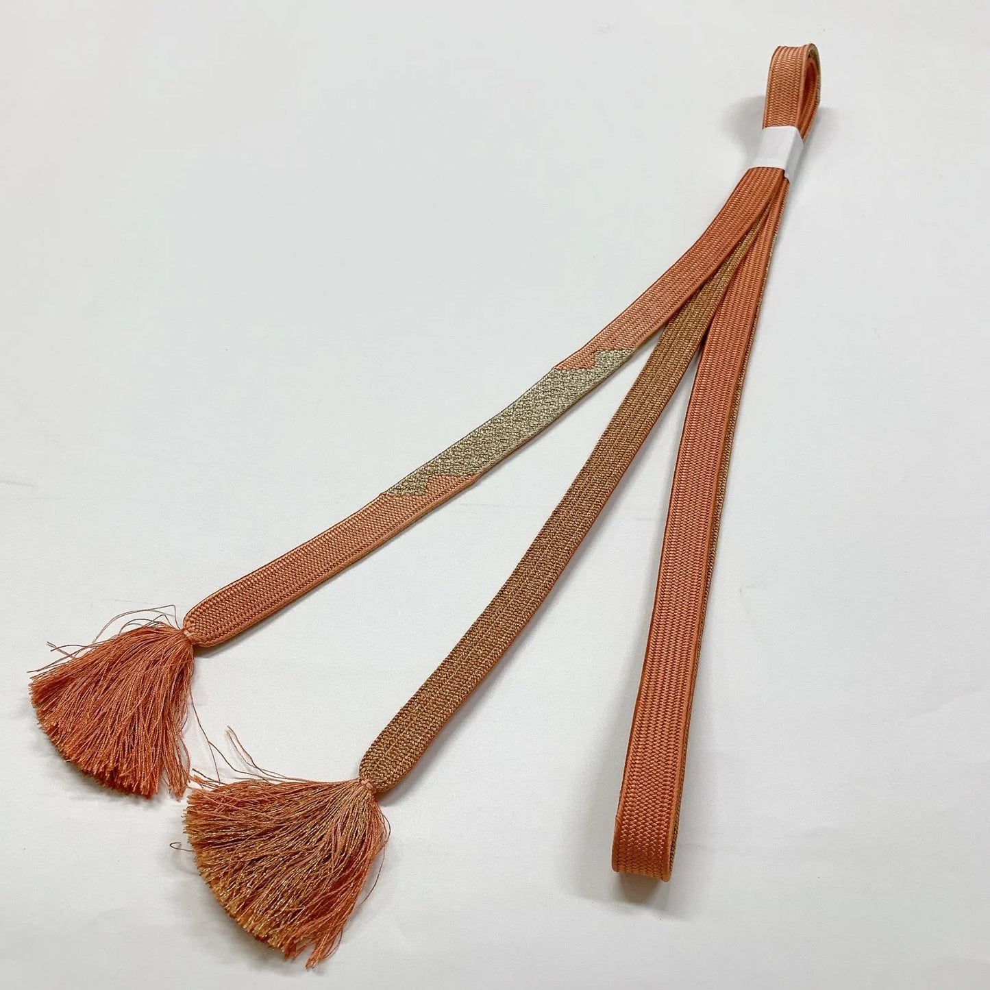 7984# Japanese Kimono Accessory Vintage Obiage and Obijime 2-piece Set Silk