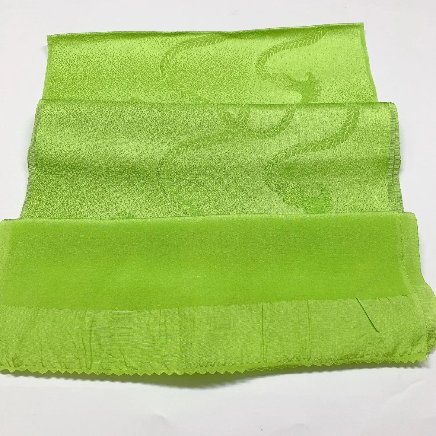 7985# Japanese Kimono Accessory Vintage Obiage and Obijime 2-piece Set Silk