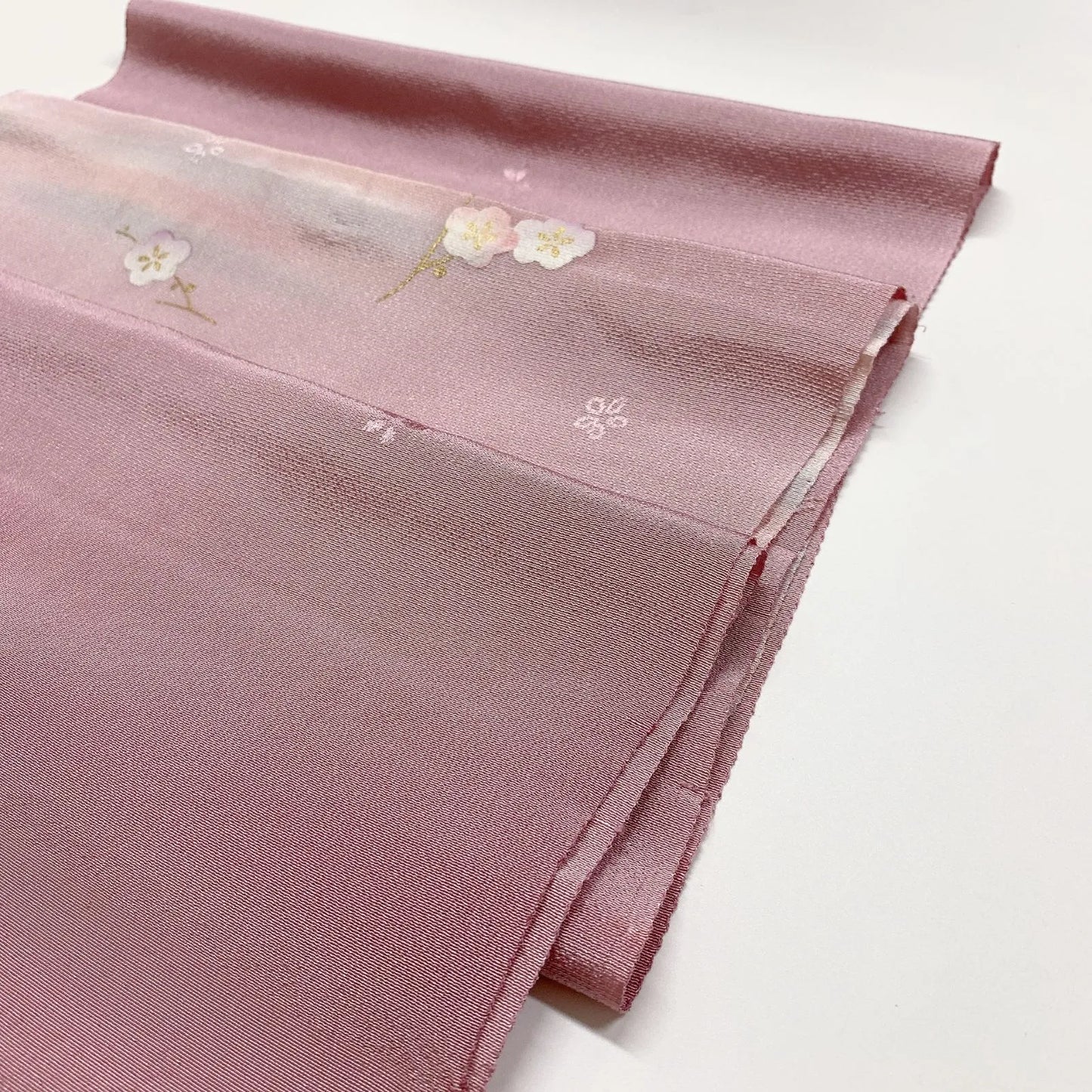 7990# Japanese Kimono Accessory Vintage Obiage and Obijime 2-piece Set Silk