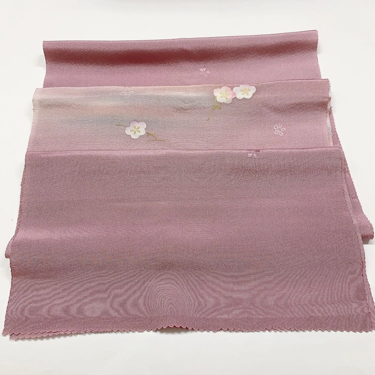 7990# Japanese Kimono Accessory Vintage Obiage and Obijime 2-piece Set Silk