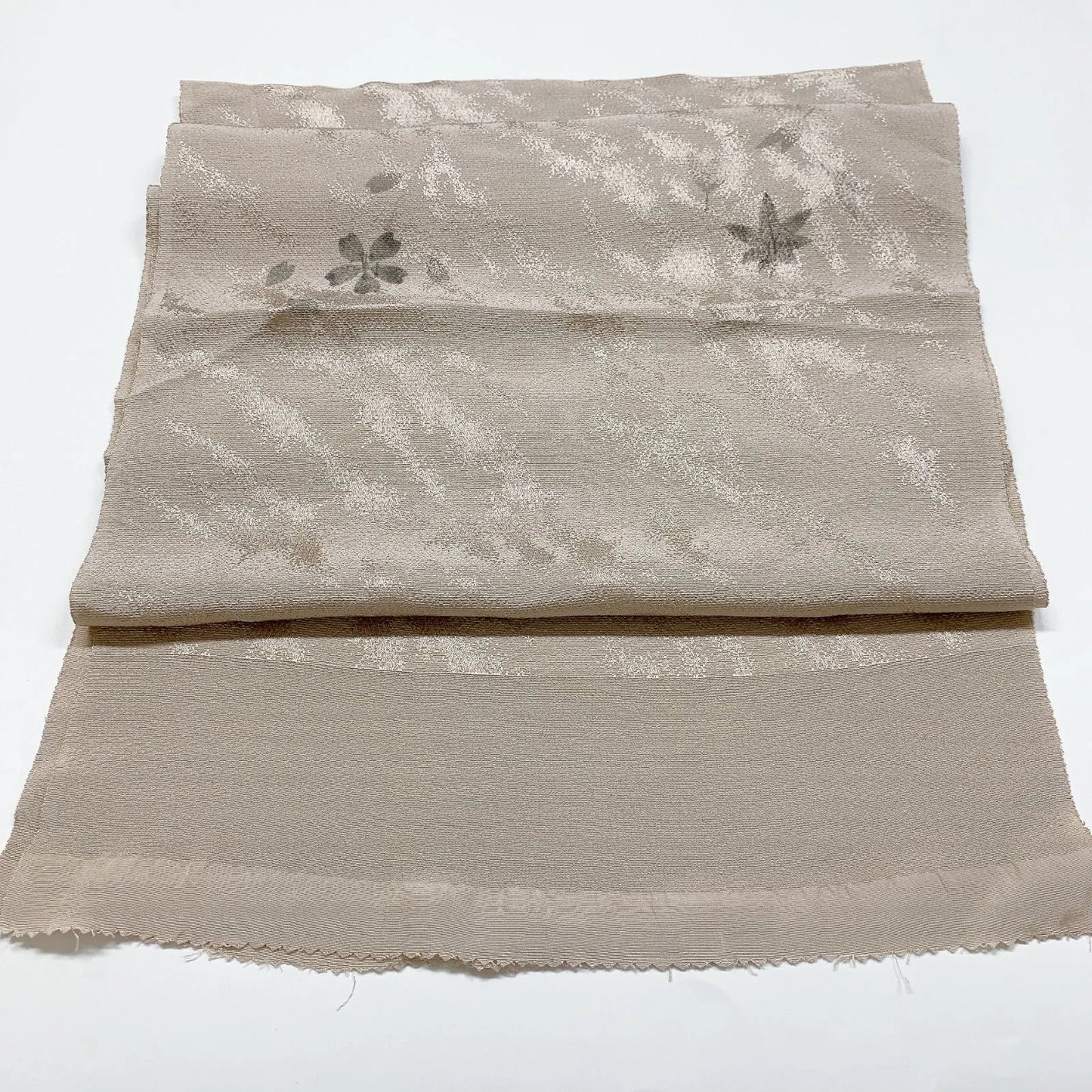 7993# Japanese Kimono Accessory Vintage Obiage and Obijime 2-piece Set Silk