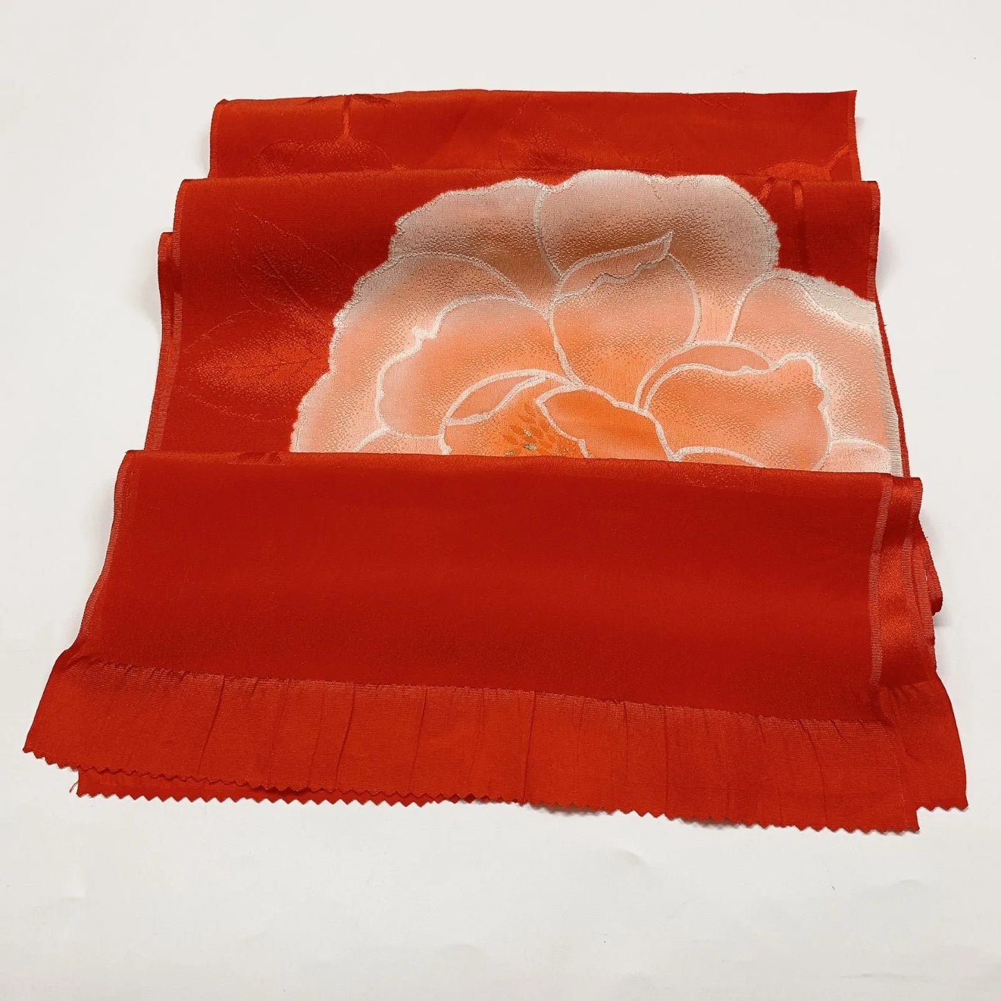 7998# Japanese Kimono Accessory Vintage Obiage and Obijime 2-piece Set Silk