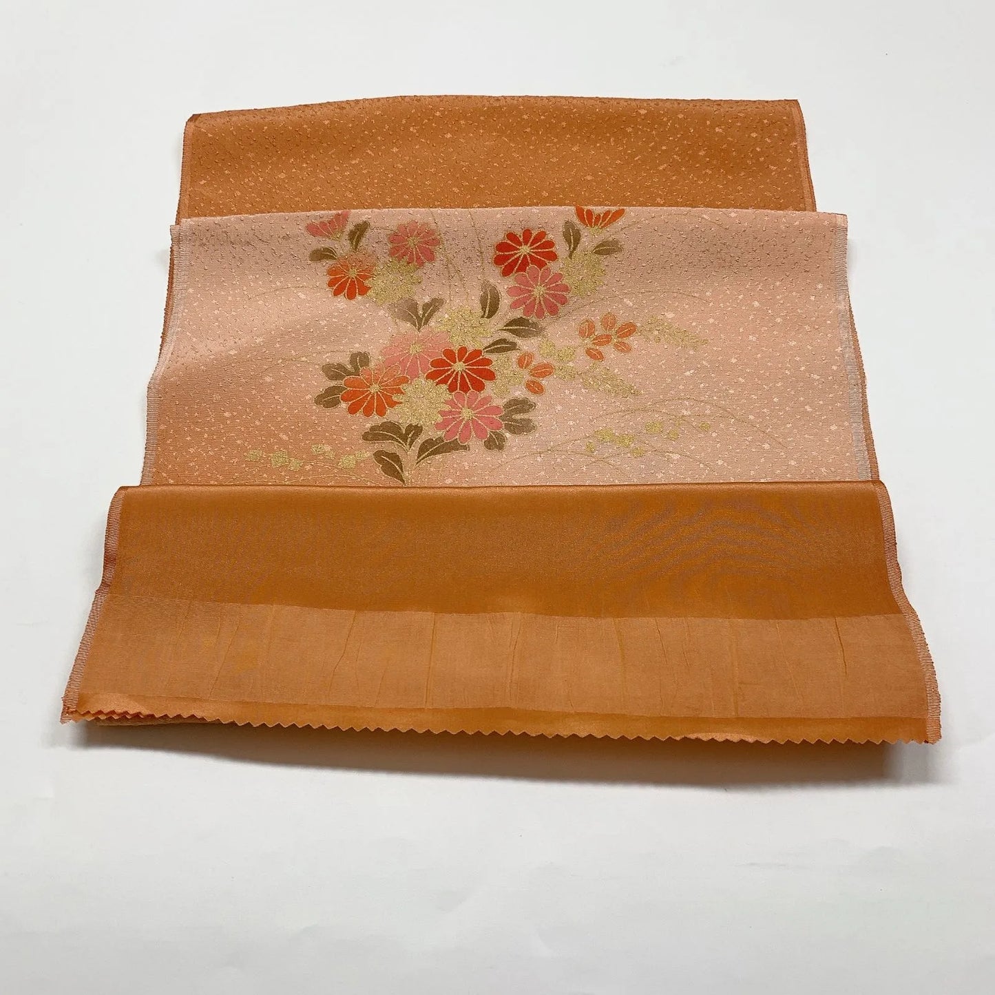 7999# Japanese Kimono Accessory Vintage Obiage and Obijime 2-piece Set Silk
