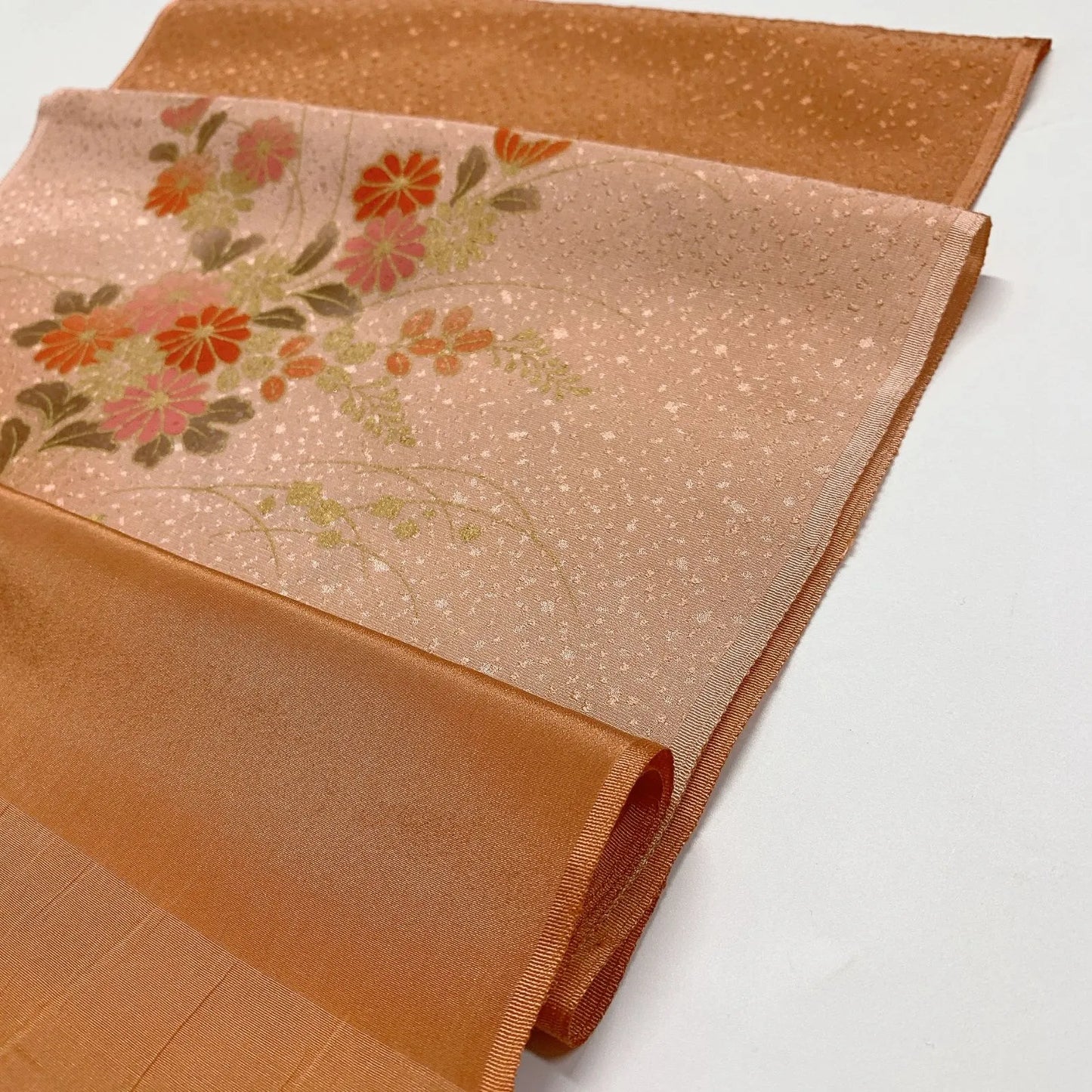 7999# Japanese Kimono Accessory Vintage Obiage and Obijime 2-piece Set Silk