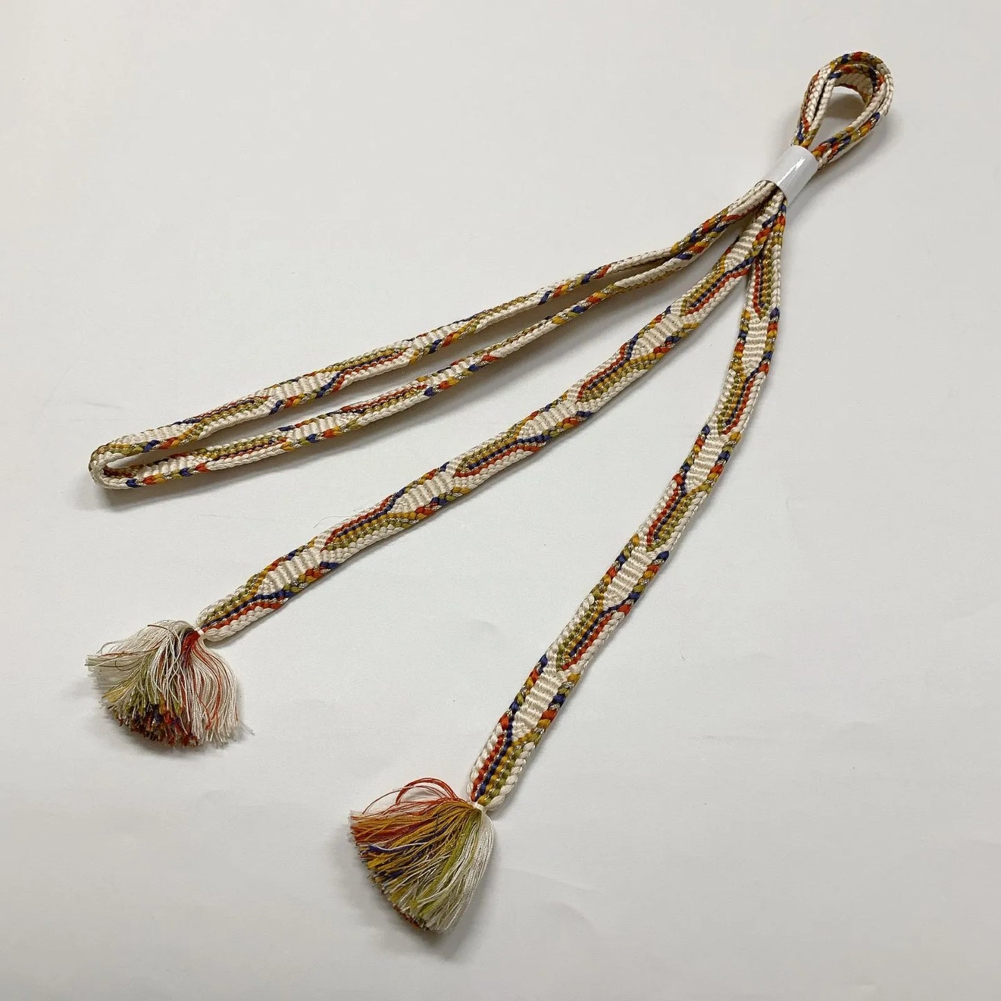 8003# Japanese Kimono Accessory Vintage Obiage and Obijime 2-piece Set Silk