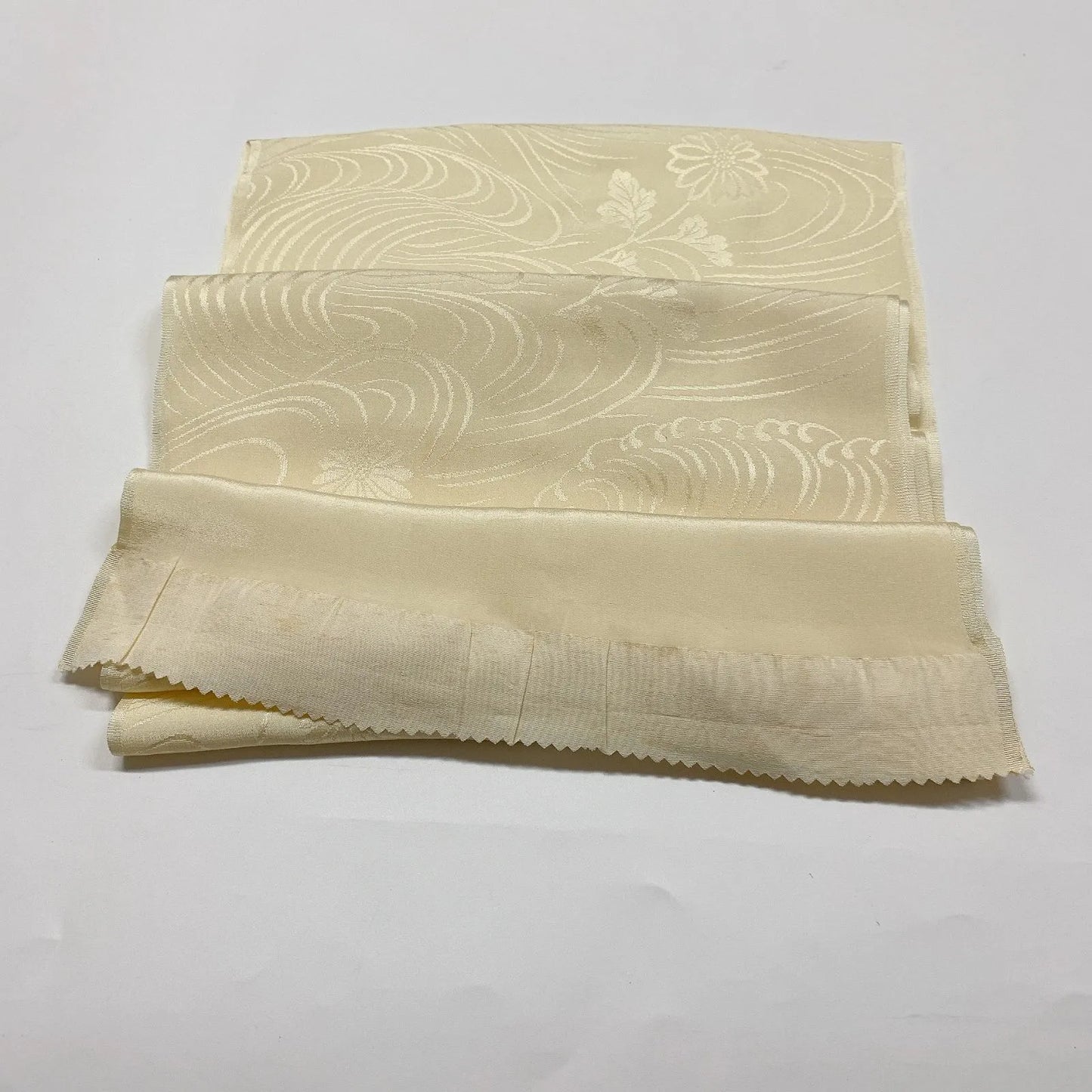 8003# Japanese Kimono Accessory Vintage Obiage and Obijime 2-piece Set Silk