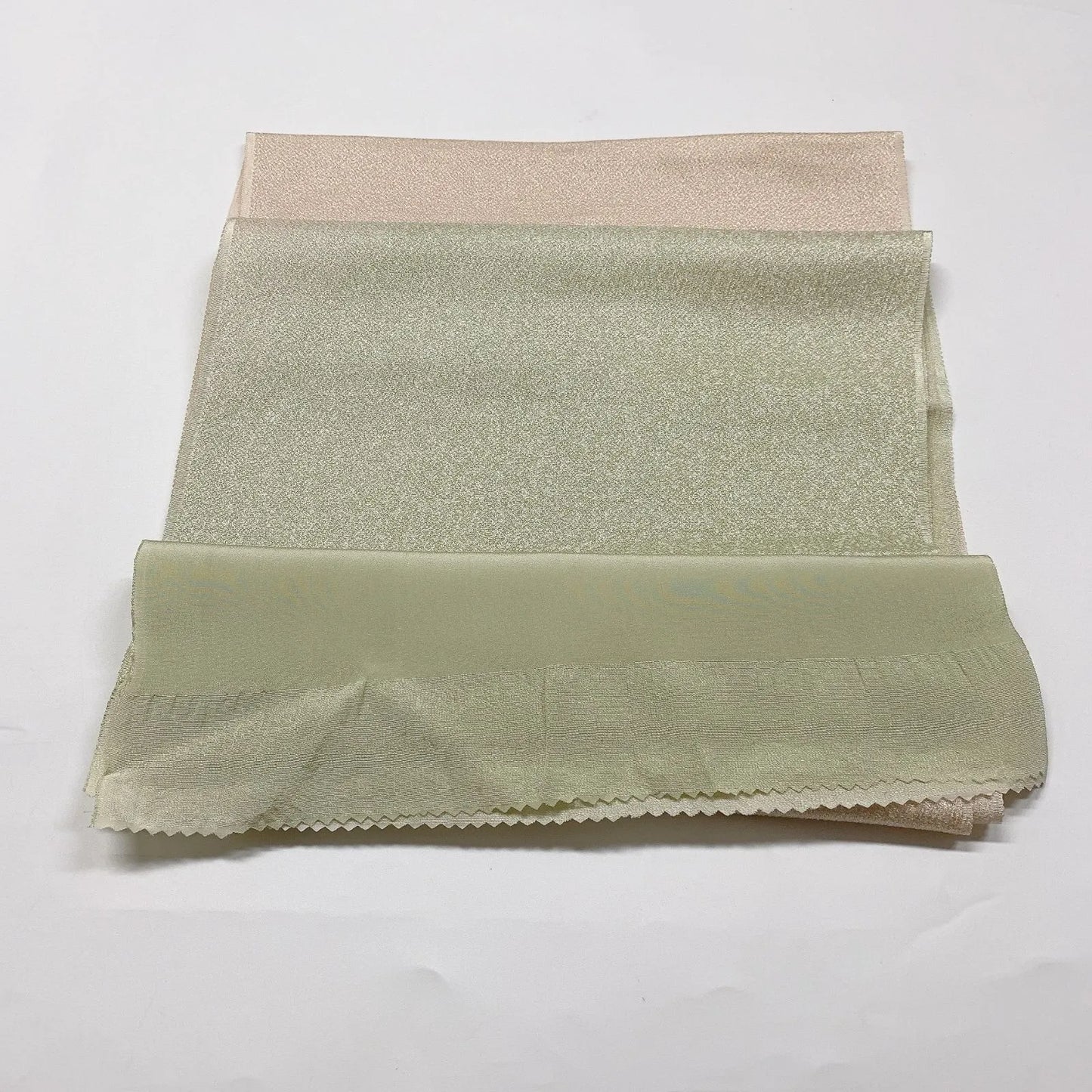 8005# Japanese Kimono Accessory Vintage Obiage and Obijime 2-piece Set Silk