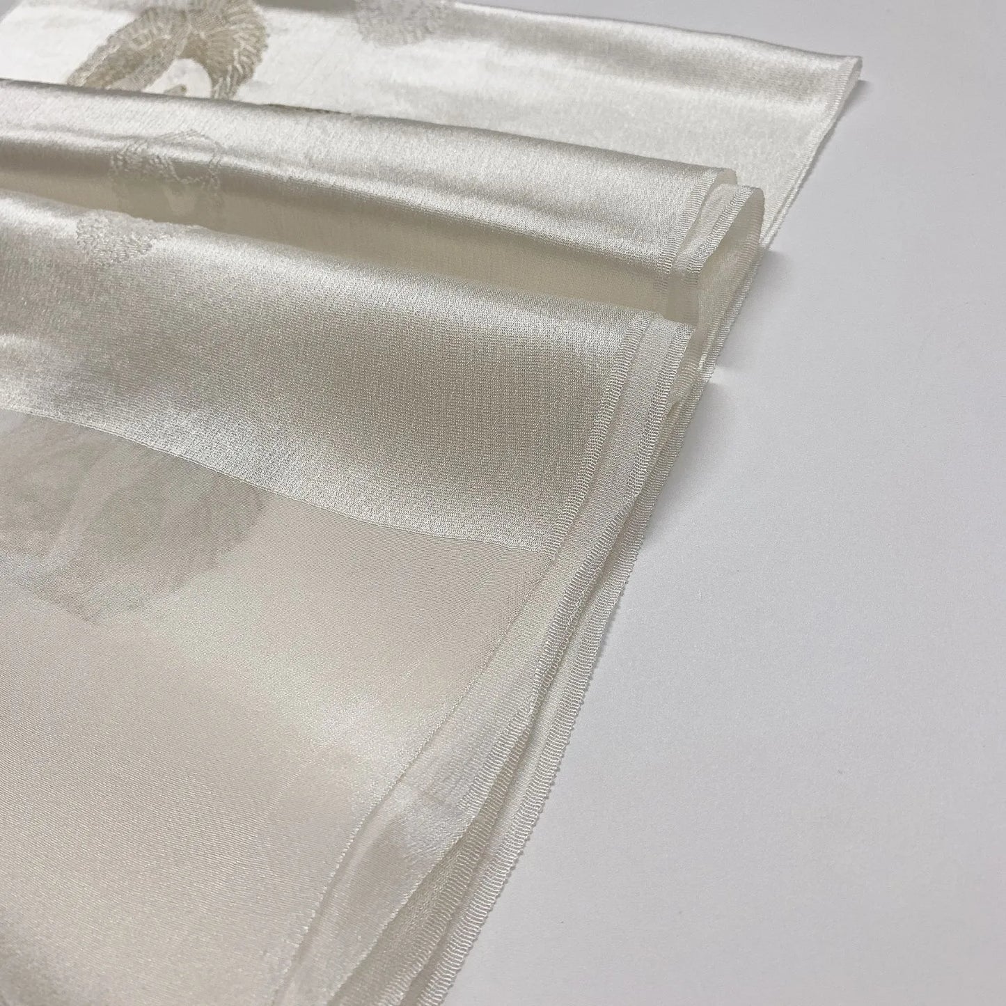8008# Japanese Kimono Accessory Vintage Obiage and Obijime 2-piece Set Silk