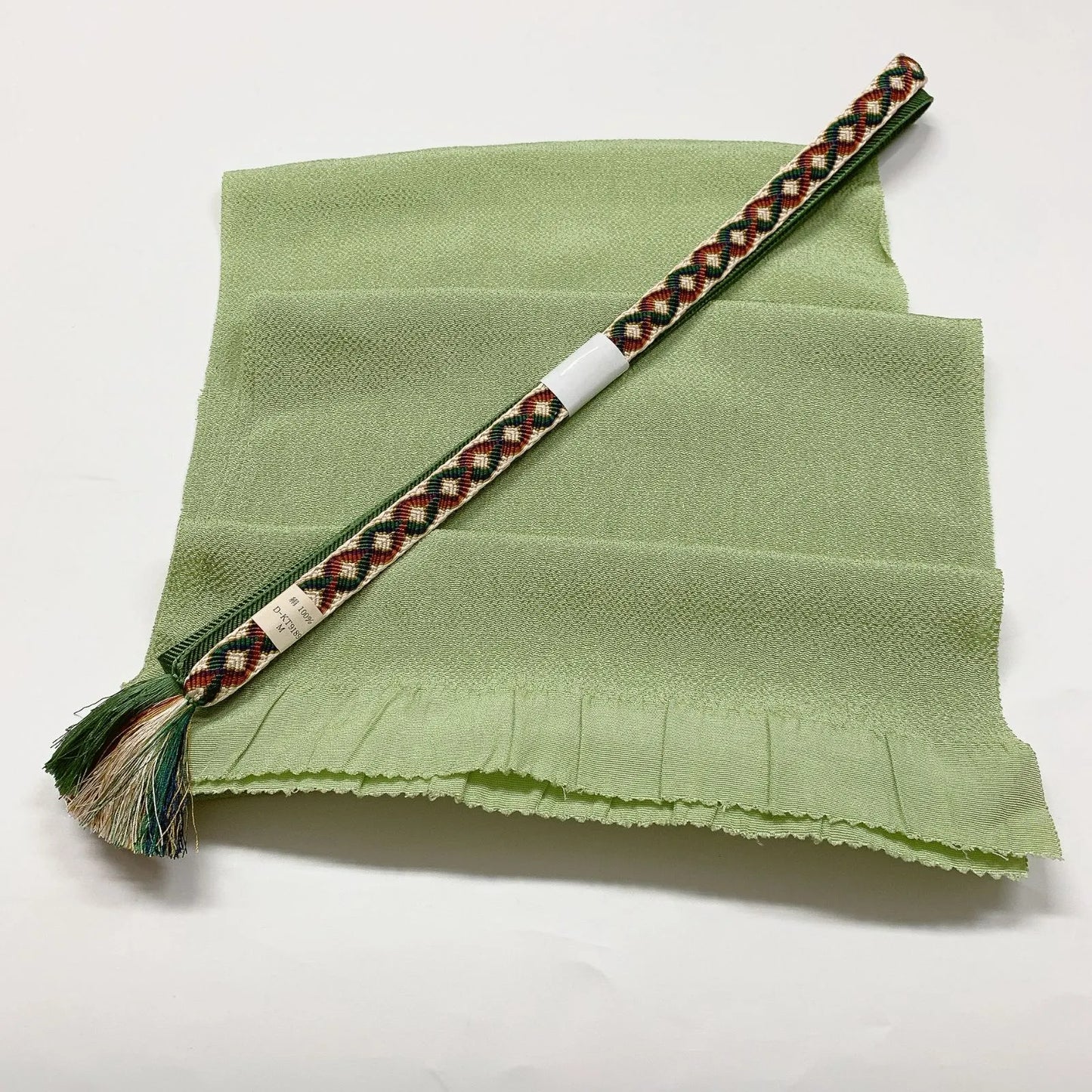 8009# Japanese Kimono Accessory Vintage Obiage and Obijime 2-piece Set Silk