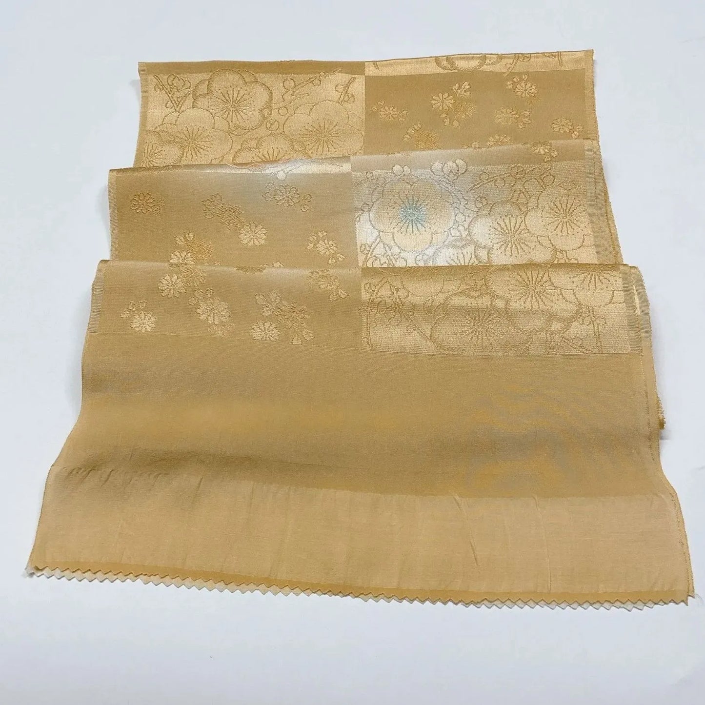 7967# Japanese Kimono Accessory Vintage Obiage and Obijime 2-piece Set Silk
