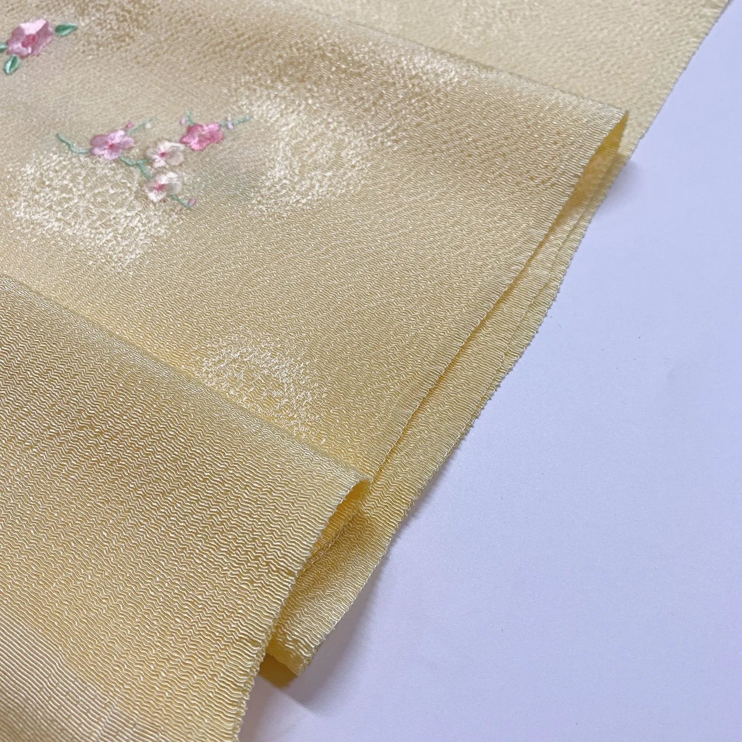 8014# Japanese Kimono Accessory Vintage Obiage and Obijime 2-piece Set Silk
