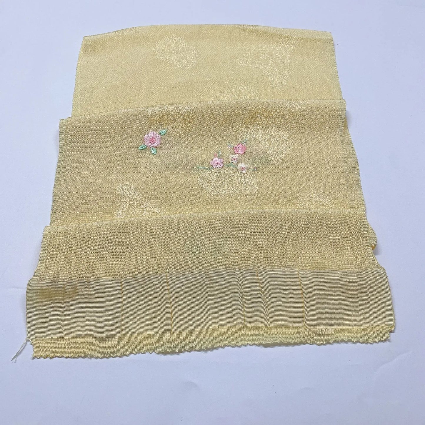 8014# Japanese Kimono Accessory Vintage Obiage and Obijime 2-piece Set Silk