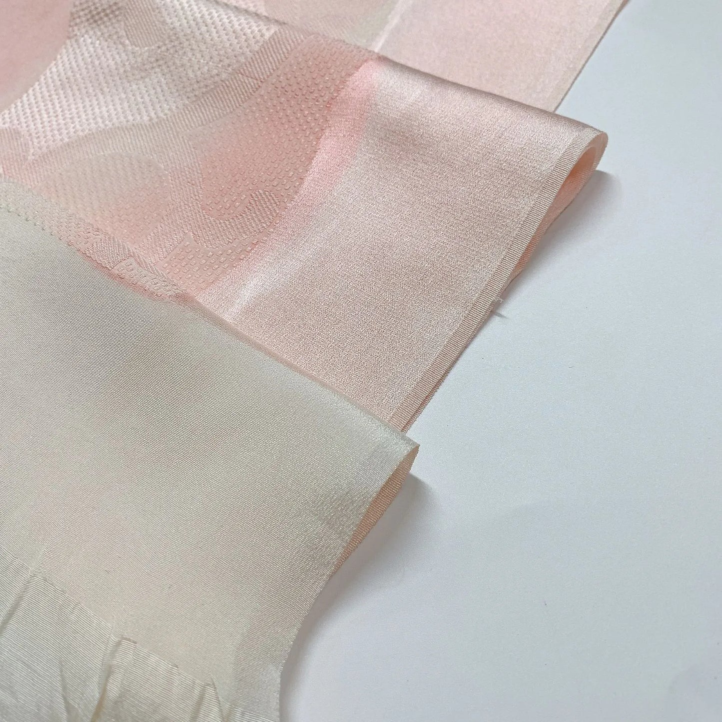 8015# Japanese Kimono Accessory Vintage Obiage and Obijime 2-piece Set Silk