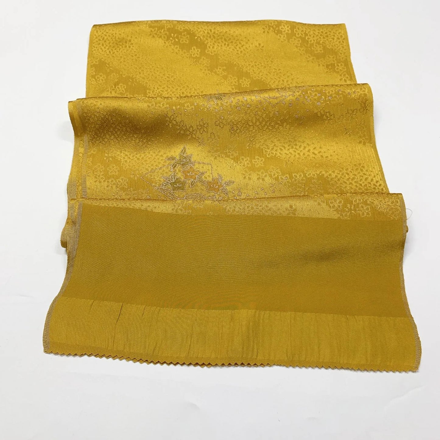 8016# Japanese Kimono Accessory Vintage Obiage and Obijime 2-piece Set Silk