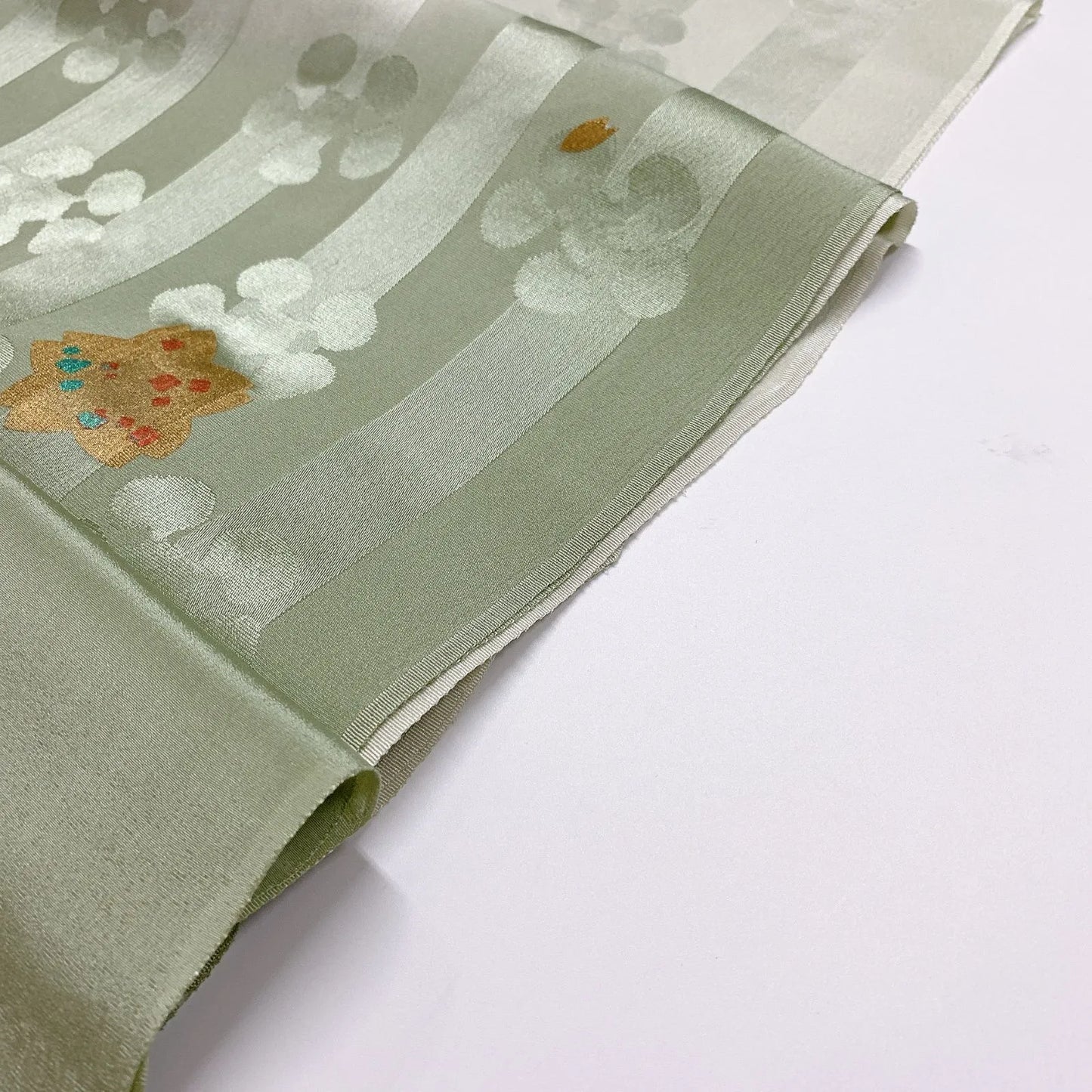 8023# Japanese Kimono Accessory Vintage Obiage and Obijime 2-piece Set Silk